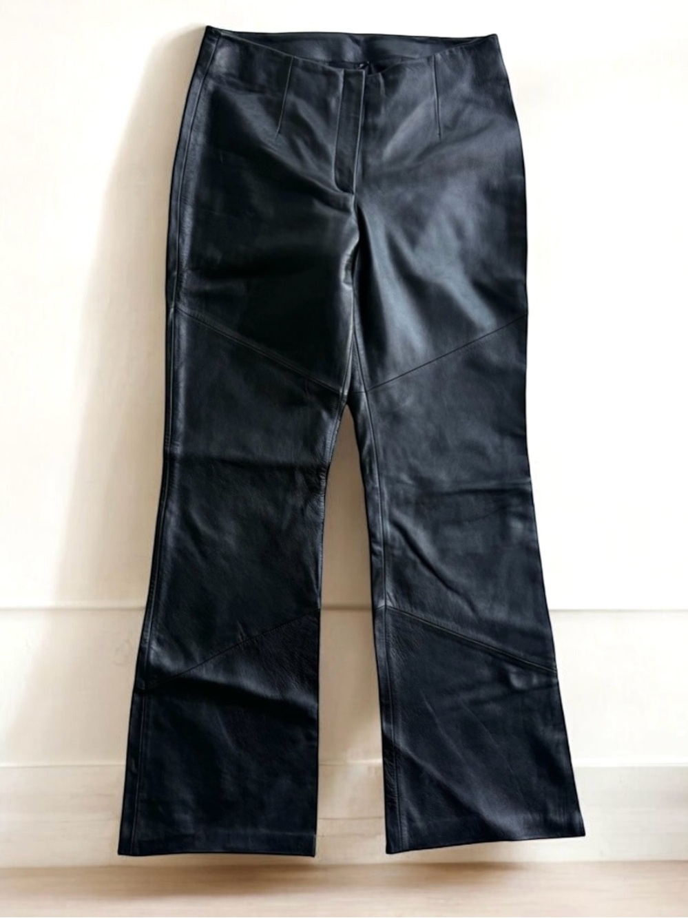 Wilsons Leather Pants Black High Rise Straight Leg Women’s